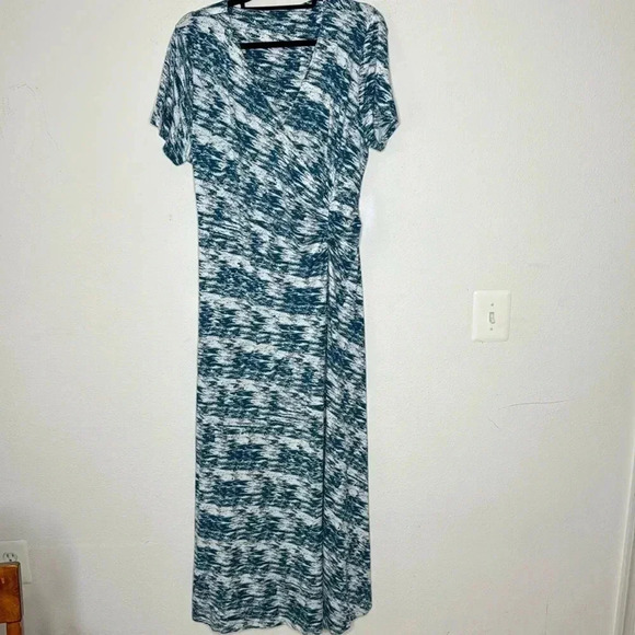 Soft Surroundings faux wrap abstract maxi dress size XL - Picture 3 of 6